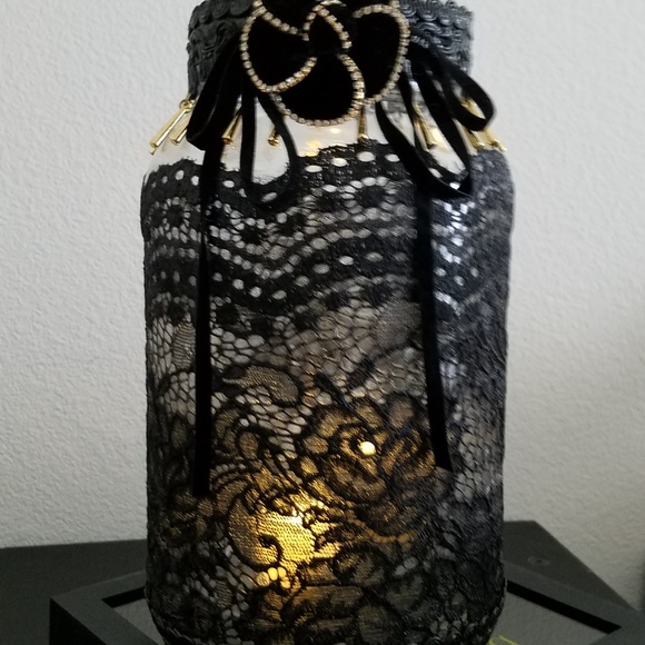 Flameless Candle Holder Handmade - Picture 2 of 7